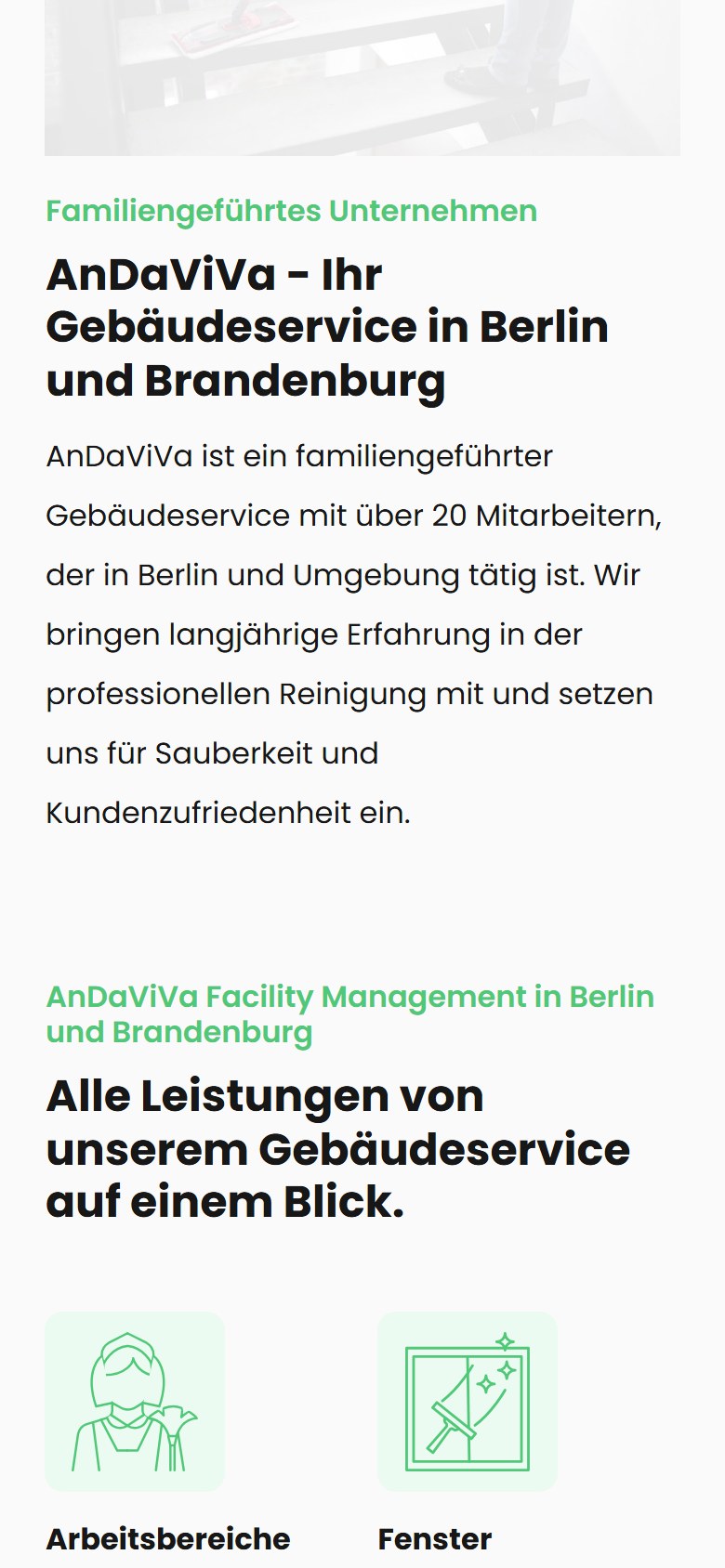 Website von AnDaViVa – Handyansicht