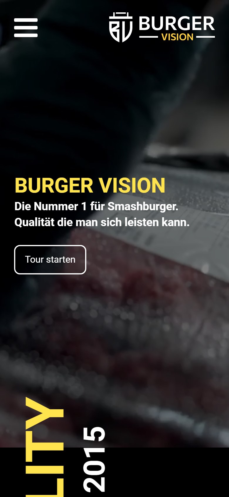 Website von BURGER VISION – Handyansicht: BURGER VISION Deutschland