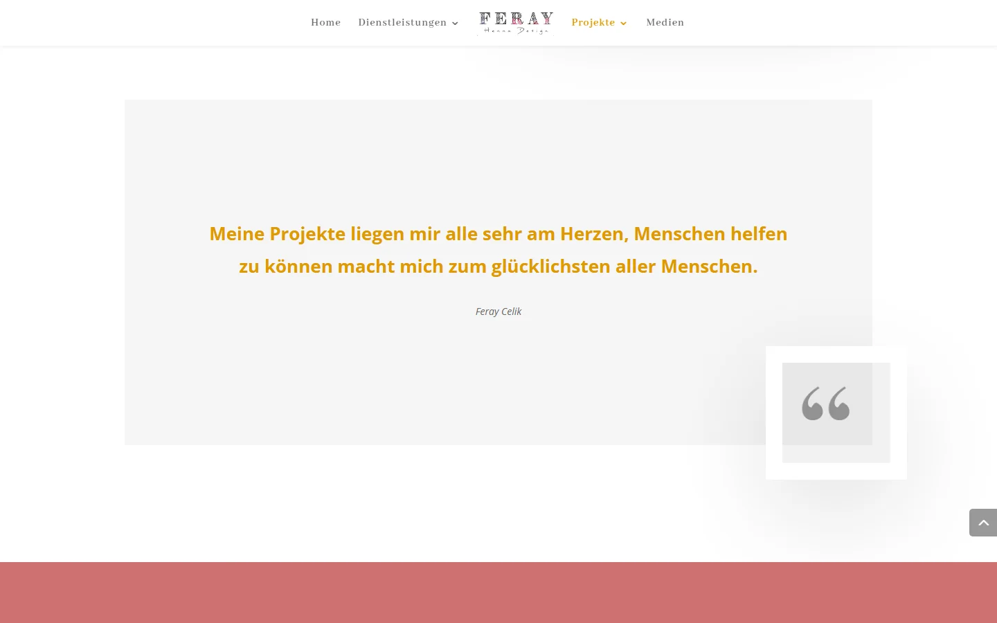 Website von Feray Henna Design – Desktopansicht: ferayhennadesign / Henna Künstlerin in Berlin