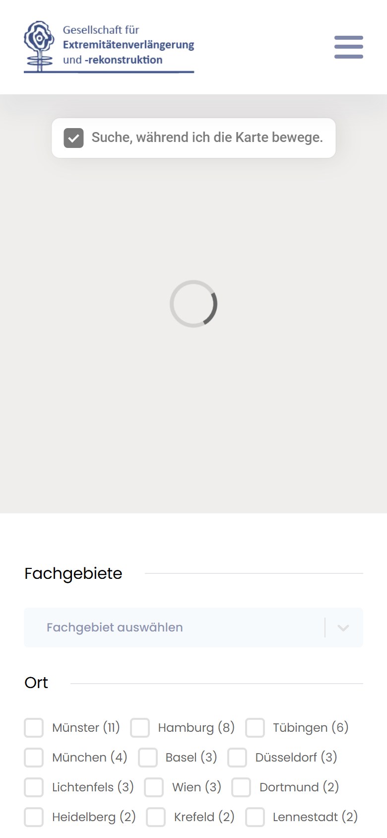 Website von GEVR e.V. – Handyansicht: Unsere Spezialisten