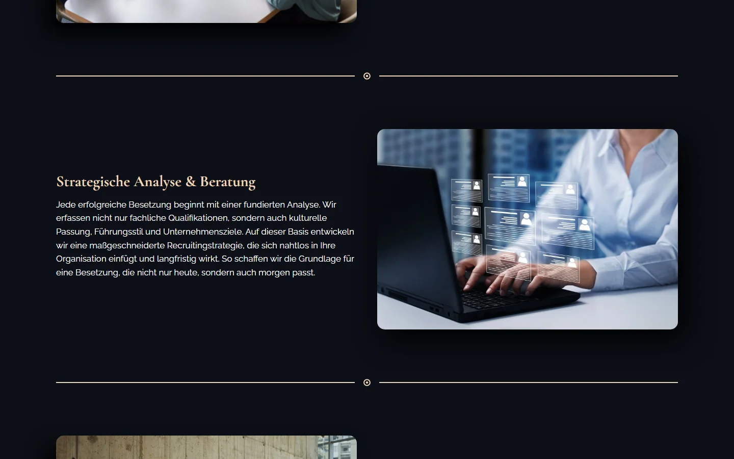 Website von MBK-CONSULTING – Desktopansicht: Strategische Analyse & Beratung