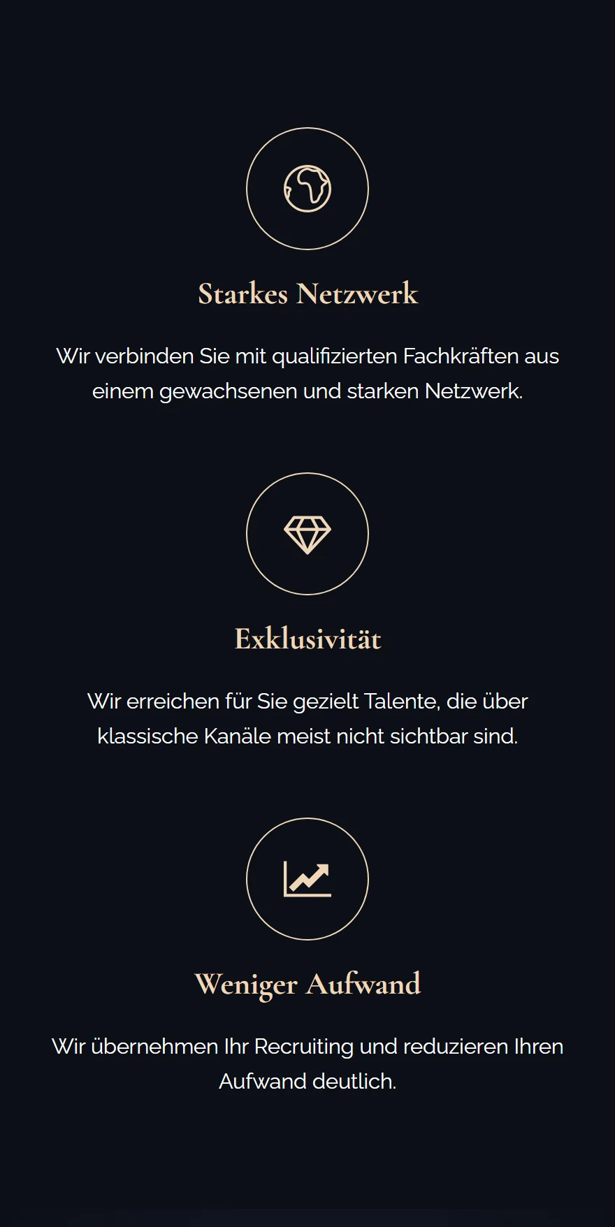 Website von MBK-CONSULTING – Handyansicht: Starkes Netzwerk