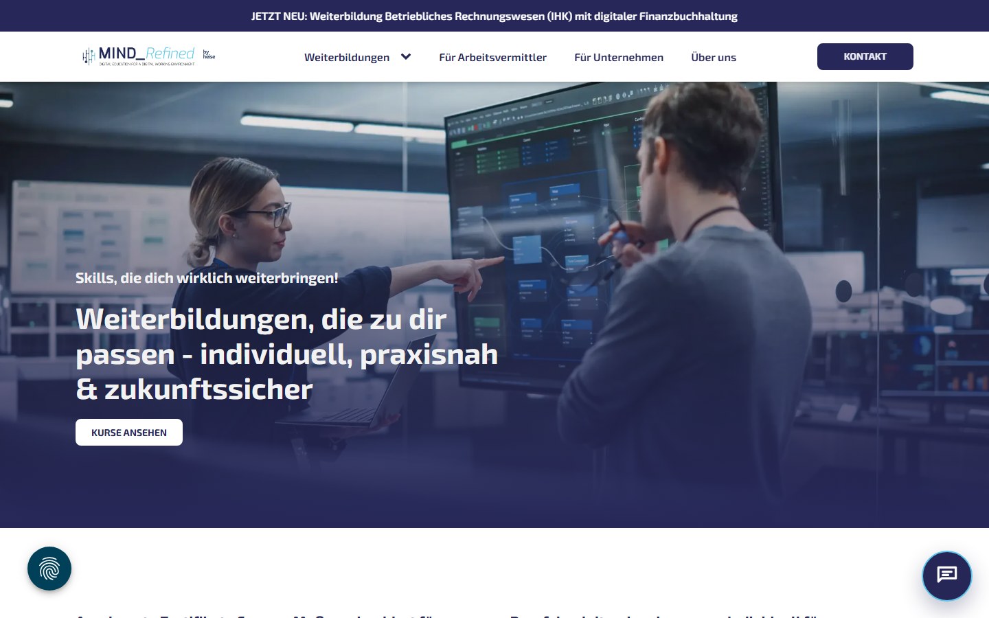 Startseite von MindRefined GmbH