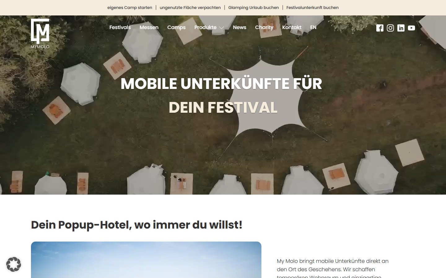 Startseite von My Molo