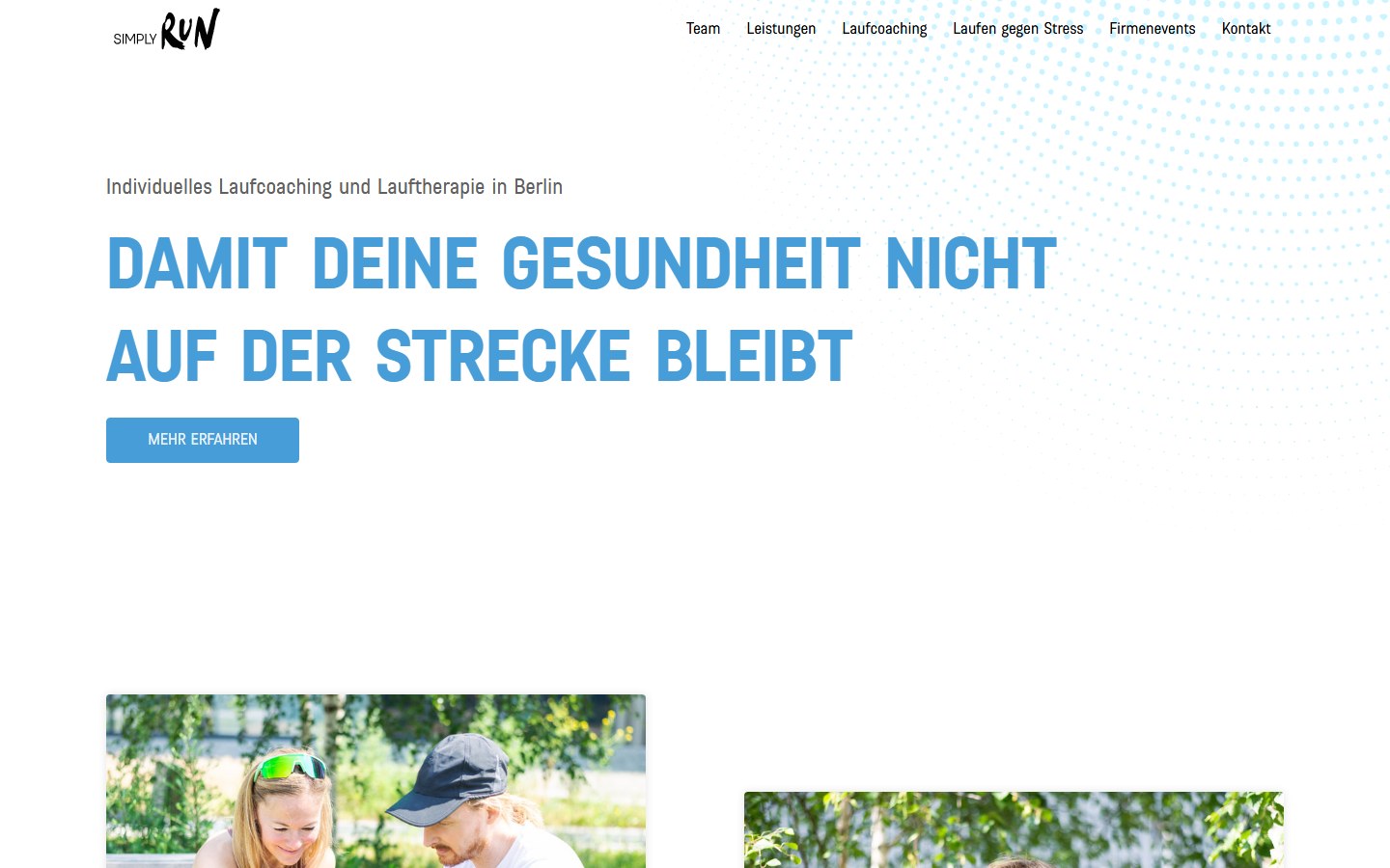 Startseite von SIMPLY RUN