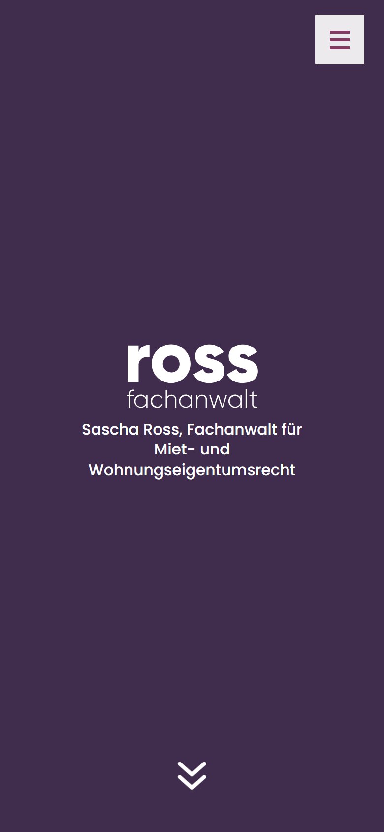 Website von Ross - Fachanwalt für Mietrecht – Handyansicht: Ross
